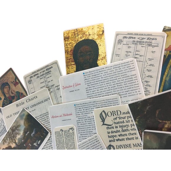 Lot 25 Plus Illustrated Faith Journaling Cards mq Bible Journaling Kit Supplies - Picture 5 of 10